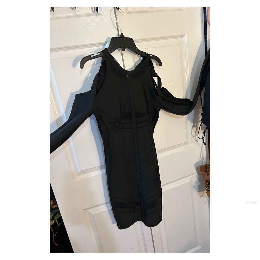Black mini dress